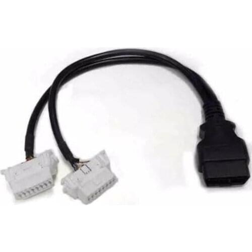 ELM327 Male To Female Elbow Car Connector Adapter OBD2 16 Pin OBDII OBD-II OBD 2 Extension Cable Cord