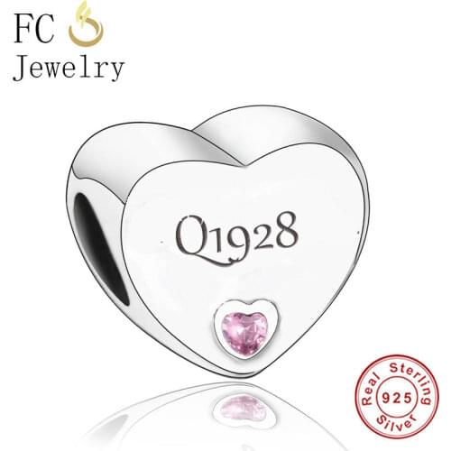 FC Jewelry Fit Original Charm Bracelet Real 925 Silver Cartoon Character With Blue Enamel Bead For Making Women Berloque 2021