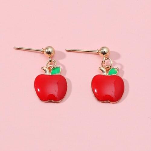 Cool Fruit Alloy Womens Earrings Fashion Funny Earrings Woman Cute Plant Shape Drop Earring Jewelry