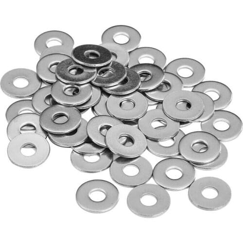JFBL Hot M5x10mm Stainless Steel Round Flat Washer for Bolt Screw 100Pcs