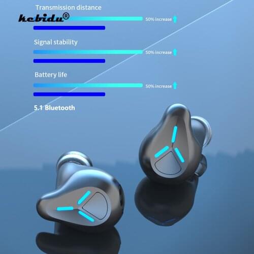 Kebidu SK2 TWS Bluetooth Gaming Headset Touch Wireless headset With Mic sports/Music Waterproof Earbuds with Charging Case Newly