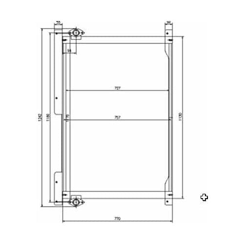 Buy Oil Cooler 4682426 4682425 Fit for Hitachi Excavator EX1200-6
