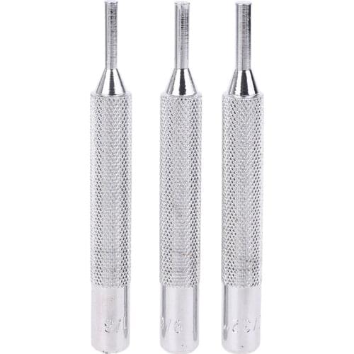 21pcs Professional Punch Tool Set Steel Pin Hammer Brass Leathercraft Repair Maintenance Kit E56C