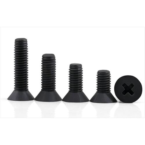 KM nylon sink head cross screw flat head screw plastic screw plastic screw M2.5M3M4M5M6M8 50PCS