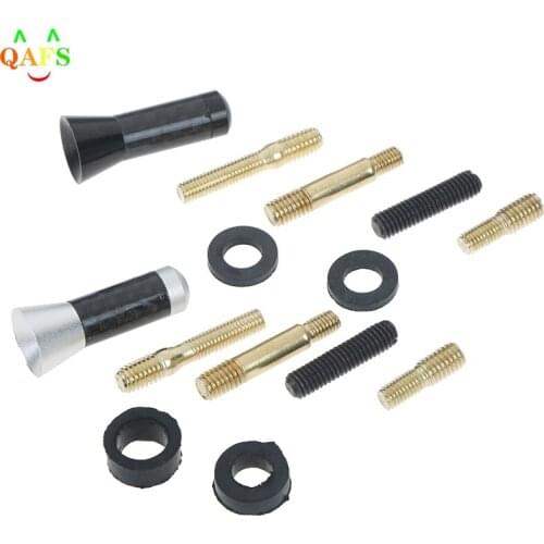New 1pc Car Auto Mini Carbon Fiber Short Stubby Screw On Aerial Antenna Mast Multi Style Car Stying