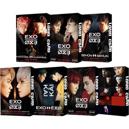 New 30Pcs/set KPOP EXO New 6th Album Photo Cards Self Made LOMO Card Photocard