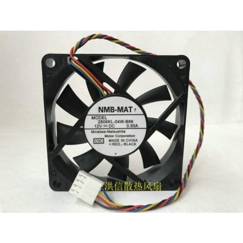 New original 7015 2806kl-04w-b86 DC12V 0.65a 4-wire cooling fan