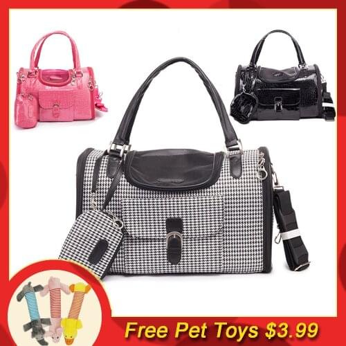 New Travel Shoulder Portable Backpack Hands Free Shoulder Pet Pouch Tote Outdoor Pet Dog Carrier Leather Breathable Bag Pet Bag