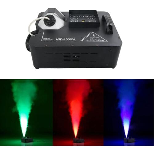 Remote DMX RGB LED 1500W Fog Smoke Machine Colores Firework Fogger For Disco Bar DJ Party Stage Effect Lights Show Atomizador
