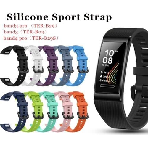 Soft Silicone Strap Smart Bracelet Accessories For Huawei Band 4 Pro Watch Wrist Strap For Huawei Band 3/3 Pro Sport Watchband