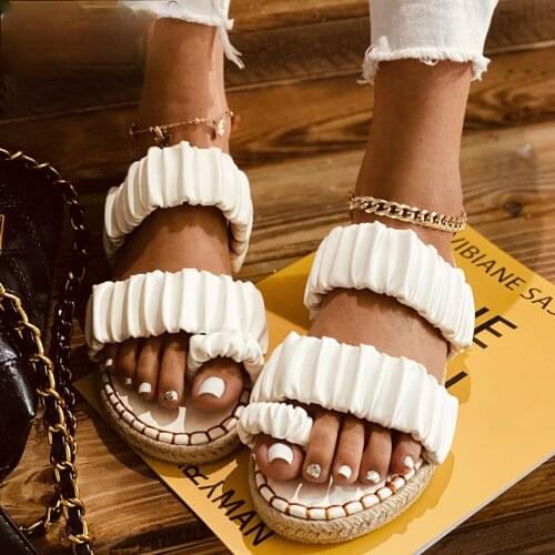 Fashion Slippers Beach Womens Casual Shoes Open Toe Breathable Outdoor Leisure Sandals Comfort Female Slippers Big Size 43