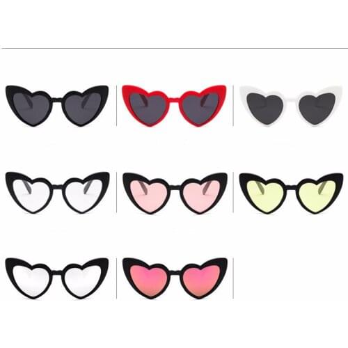Sunglasses women Heart shaped sunglasses Color frame A variety of choices Travel essential sunglasses UV400