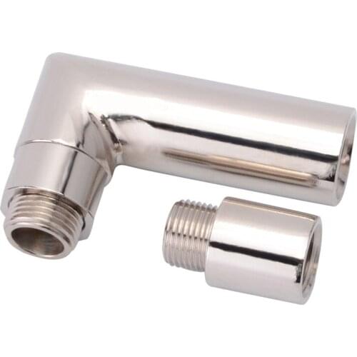 SPEEDWOW 1PCS M18x1.5 O2 Oxygen Sensor Bung Adapter Angled Extender Spacer 90 Degree