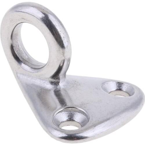 Heavy Duty Stainless Steel Hook Ring Eye Plate Cable Rope Chain Boat Canoe Kayak Yacht Boat Anchor Chain Snap Ring Accessories