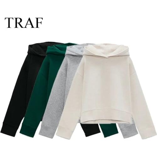 Женские толстовки с капюшоном TRAF China At AliExpress