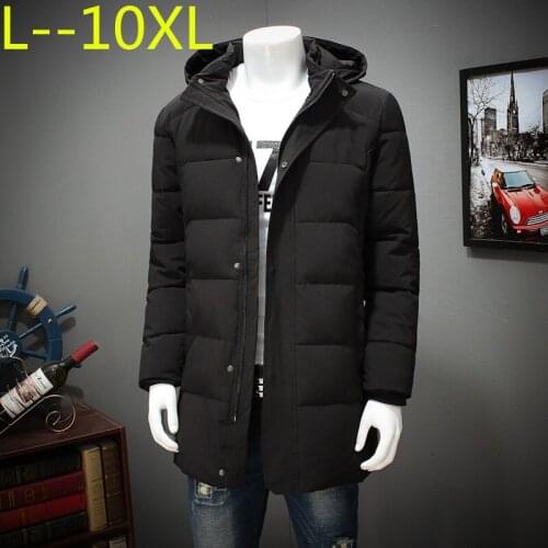 Windproof warm winter jacket men brand clothing long thick coat male quality hooded parkas men plus size 10XL 8XL 6XL 5XL 4XL
