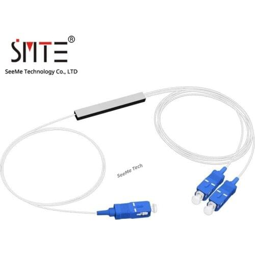 Fiber splitter SC UPC splitter 1 minute 2 PLC differential 0.9mm bare fiber micro carrier grade