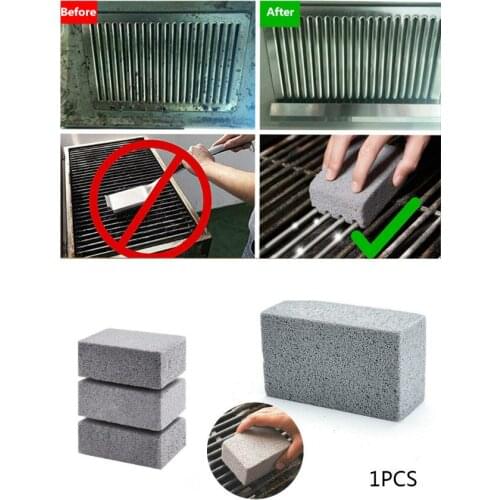 BBQ Grill Cleaning Brick Block Barbecue Cleaning Stone BBQ Racks Stains Grease Cleaner BBQ Block Shine 1PCS