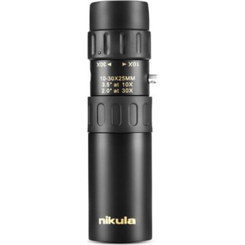 10-30X25 All Metal Continuous Zoom High-definition Pocket Monocular Telescope Telescopic Spotting Scope Hunting Telescope