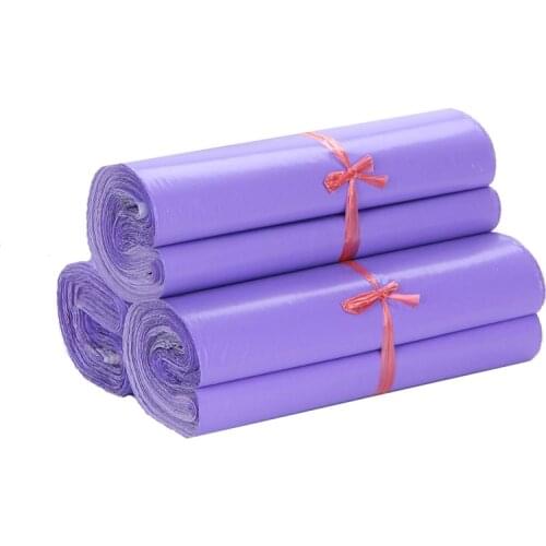 11 Sizes Newest Courier Bags Light Purple Postal Mailing Bags Self-Seal Adhesive Storage Bag Shipping Envelope Mailer 100Pcs