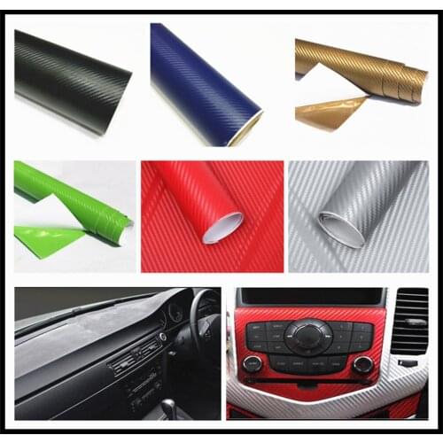 127cmx10cm car carbon fiber film waterproof DIY decoration for Kia KND-4 Spectra5 Spectra Rio5 Multi-S Amanti Opirus
