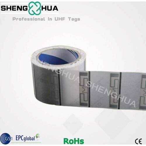 2000pcs/pack RFID Solution Anti-theft Programmable UHF RFID Labels Paper Roll Tags For Industry