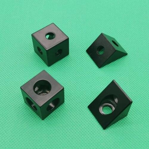3D printer accessories square corner V-slot tee corner bracket corner cone prism connector wheel