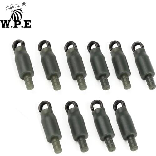 W.P.E Carp Fishing Accessories 10pcs Bolt Rig Dura Beads Method Feeder Connector Carp Fishing Line Link Fishing Tackle Pesca