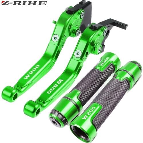 For kawasaki W800 SE W 800 2012 2013 2014 2015 2016 Motorcycle aluminum Adjustable Brake Clutch Levers Handle Handlebar Grips