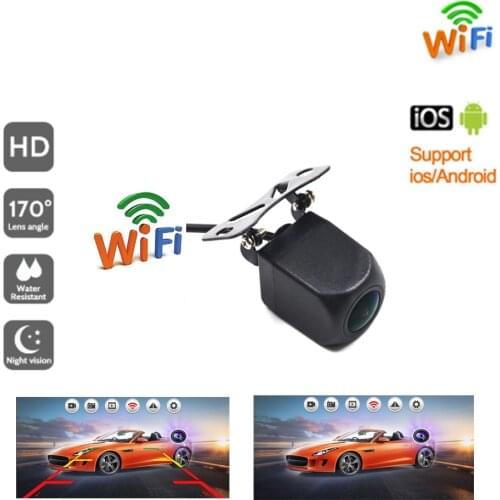 BYNCG Wireless Car Rear View Camera WIFI Reversing Camera Dash Cam HD Night Vision Mini Body Tachograph for iPhone and Android