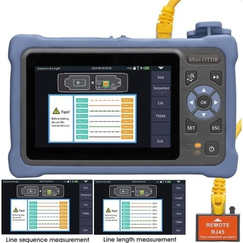 Comptyco Fibra Optica OTDR AUA800A SM with VFL OPM Light Source Optical Fiber Time Domain Reflectometer