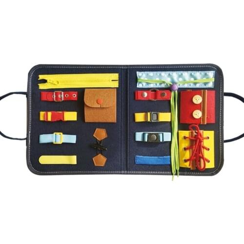 Busy Board Montessori Toys Baby Early Educational Toys For Children Training Self-Care Ability Kids Sensory Busyboard Education