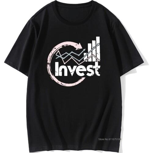 Male Invest Stock T Shirt Retro Man Streetwear Candlestick Forex Stock market T-shirt Tee Shirts Oversize Streetwear For Men