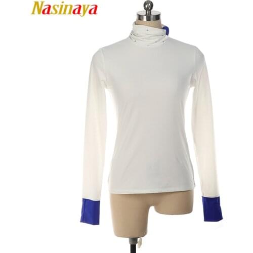 Customized Figure Skating T shirt Tops for Girl Women Adult Training Competition Patinaje Ice Skating Gymnastics warm fleece 1