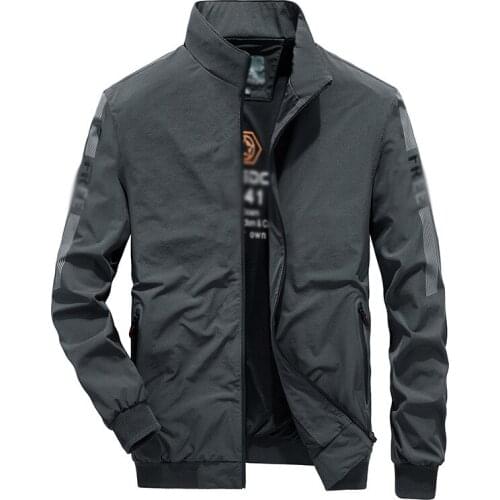 Plus Size Military Jacket Men Autumn Pilot Jacket Coat Army Mens Bomber Jackets Cargo Flight Jacket Quick dry stand collar tops