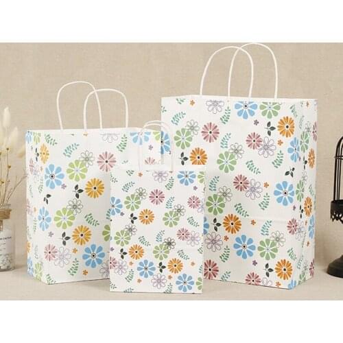 24Pcs Gift Bags Paper Bags Shopping Bags Kraft Bags Retail Bags,Party Bags,Brown Paper Gift Bags with Handles Bulk