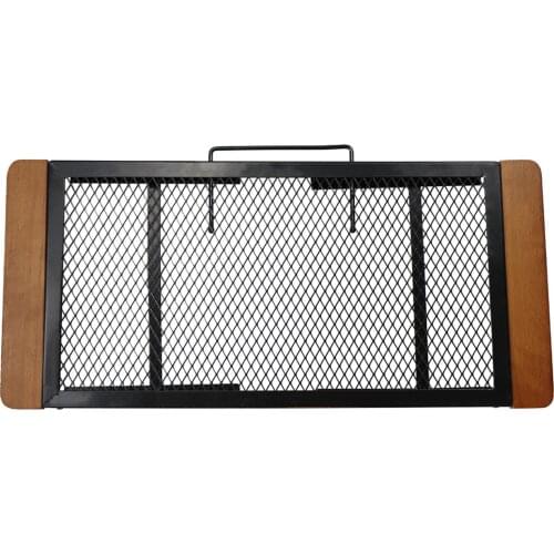 New Outdoor Anti-scalding Barbecue Iron Table Convenient Folding Net Table With Handles Camping Barbecue Cooking Rack