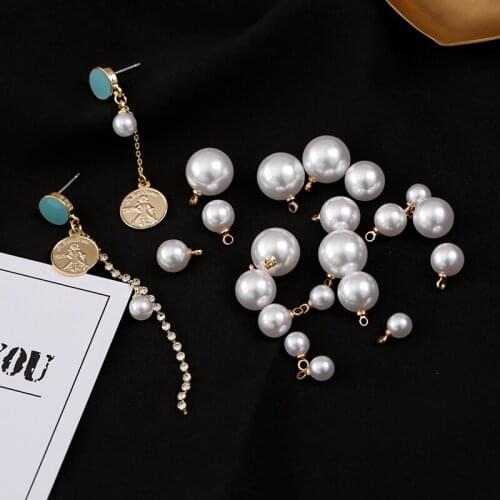 Highlight Pearl Pendant Diy Handmade Eardrop Beads Jewelry Material Necklace Earrings Accessories 10pcs