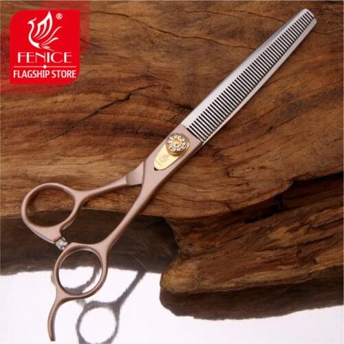 Fenice Professional 7/7.5 inch pet dog grooming scissors thinning shears tijeras tesoura thinning rate 35