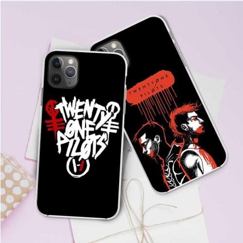 Transparent Soft Twenty One Pilots Phone Covers for iPhone 11 11Pro X XS 5 6 6S 7 8 Max XR Plus 5S SE 2020 Cool Design TPU Cases