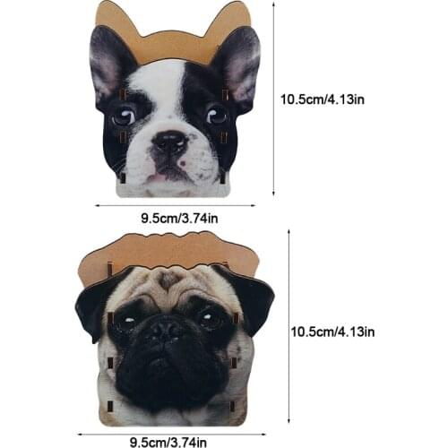 Pen Holder Desktop Organizer Simulation Dogs Design DIY Pen Storage Gift