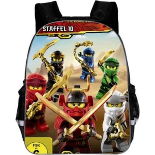 Boys Games Ninjago Backpack 3D Printing Nylon waterproof School bags For Teenage Kids Hot Mochila Infantil