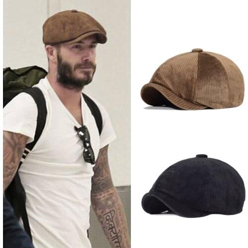 Unisex Spring Autumn Winter Newsboy Caps Men And Women Warm Octagonal Hat For Male Detective Hats Retro Flat Caps
