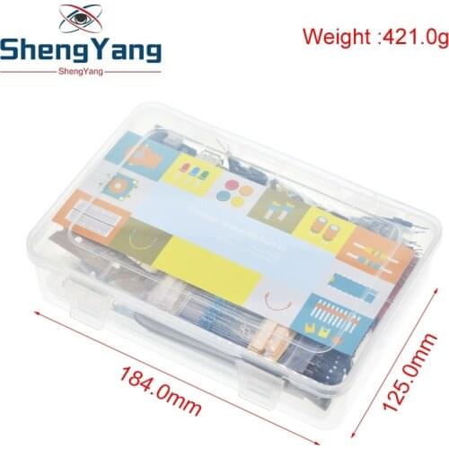 Electronics Component Super Kit with Jumper Wires,Color Led,Resistors,Register Card,Buzzer for Arduino