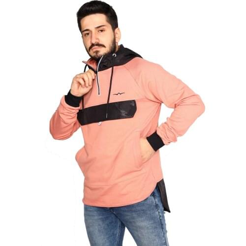 Hooded Sweatshirt Kangaroo and Covered Pockets Special Design