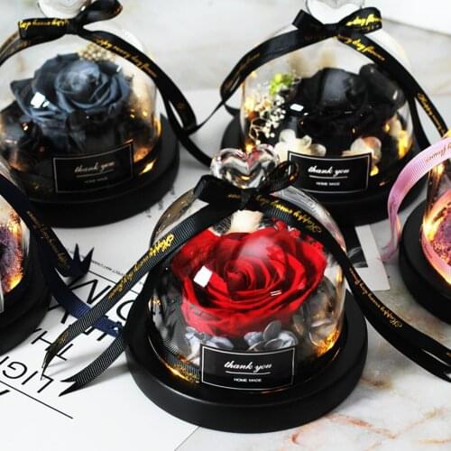 Eternal Exclusive Rose in Glass Dome The Beauty and Beast Rose Romantic Valentines Day Gifts Christmas' Gift Holiday Presents