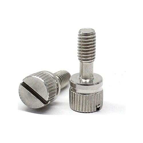 304 stainless steel captive screws GB839 slotted knurled hand-tightened captive screws M3M4M5M6M8*8 10 12 14 16 20 25 30 35 40