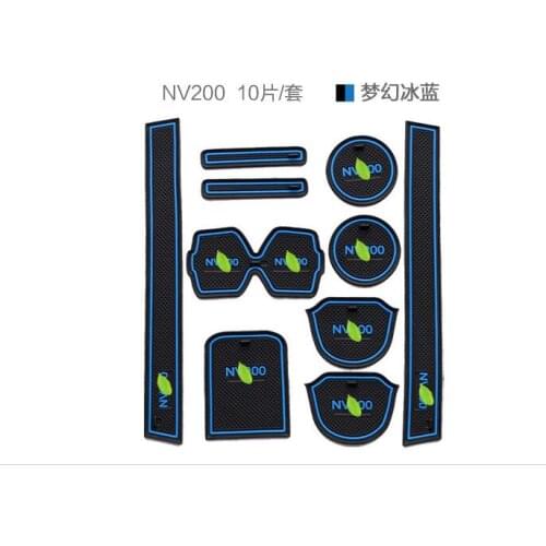 High quality Silica gel Gate slot pad,Teacup pad,Non-slip pad For Nissan NV200 Car styling