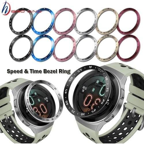 Bezel Ring For Huawei Watch GT 2E Smartwatch Protective Stainless Steel Case Cover for GT2E Scratch Proof Protection Accessory