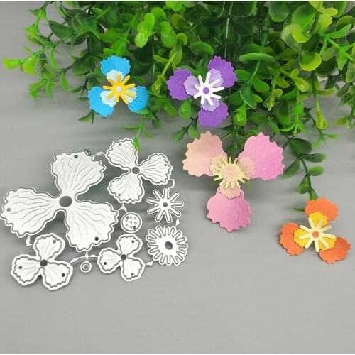 1 large and 1 small exquisite flower metal cutting die, paper crafts, scrapbooks, card albums, DIY decoration accessories